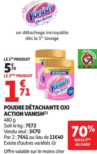 Poudre détachante Oxi Action Vanish
