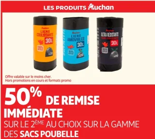 Sacs poubelle Auchan