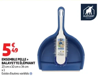 Ensemble pelle + balayette Éléphant
