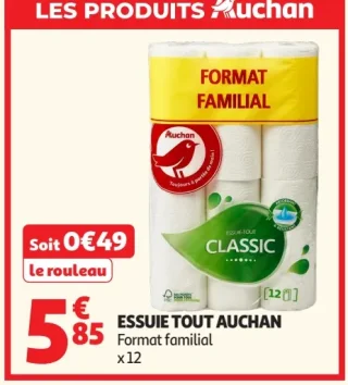 Essuie tout Auchan Format familial