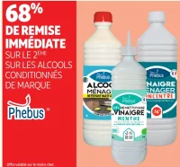 Alcools ou vinaigres conditionnés Phebus