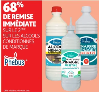 Alcools ou vinaigres conditionnés Phebus