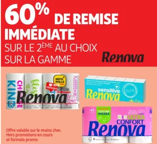 Gamme essuie-tout et papier hygiénique Renova