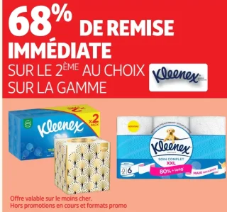 Gamme de mouchoirs et papier toilette Kleenex