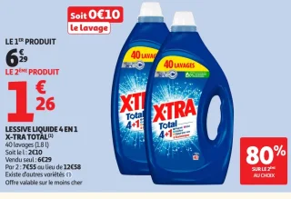 Lessive Liquide 4 en 1 X-Tra Total