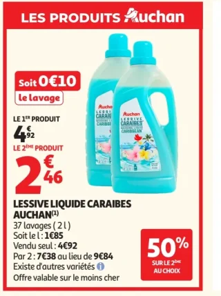 Lessive Liquide Caraïbes Auchan