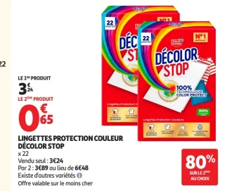 Lingettes Protection Couleur Décolor Stop
