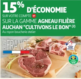 Agneau Filière Auchan "Cultivons le Bon"