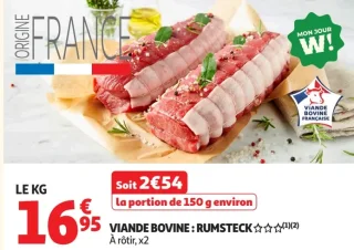 Viande Bovine : Rumsteck