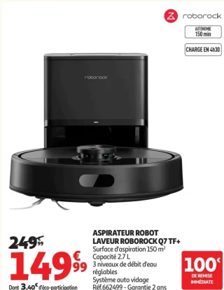 Aspirateur robot Roborock Q7 TF+