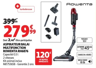Aspirateur balai multifonction Rowenta RH6876