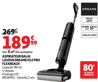 Aspirateur balai laveur Dreame H12 Pro Flexreach