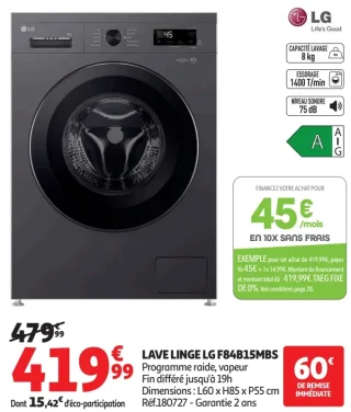 LAVE LINGE LG F84B15MBS