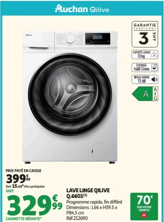 LAVE LINGE QILIVE Q.6601