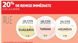 Les P'tits Apéros Guacamole Tarama Houmous