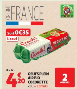 Oeufs plein air bio Cocorette