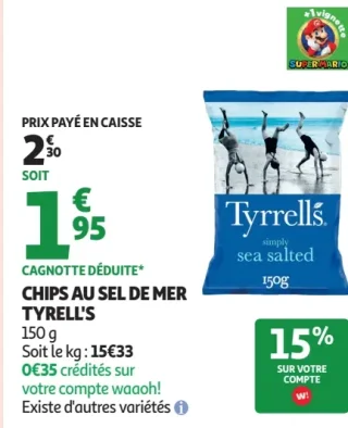 Chips au sel de mer Tyrell's