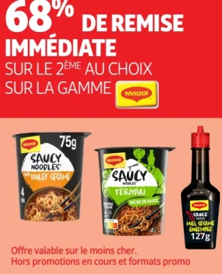 Gamme Saucy Noodles et Sauces Maggi