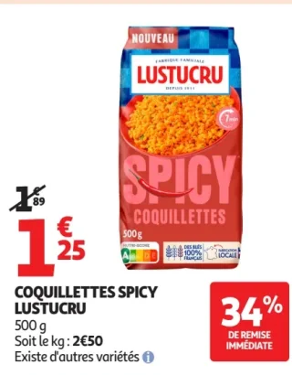 Coquillettes Spicy Lustucru