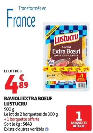 Ravioli Extra Boeuf Lustucru