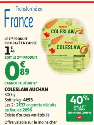 Coleslaw Auchan
