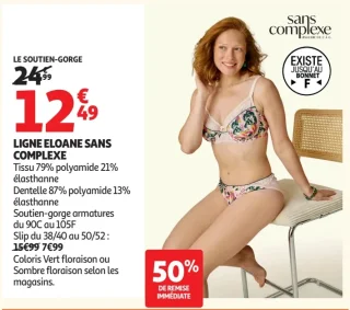 Le Soutien-Gorge Ligne Eloane Sans Complexe