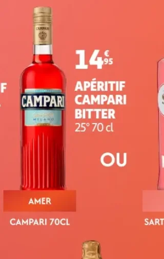 Apéritif Campari Bitter 25°