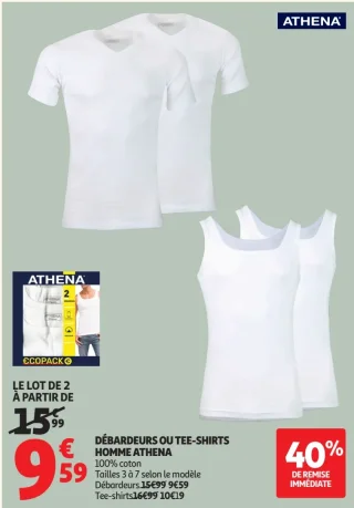 Débardeurs ou Tee-shirts homme Athena