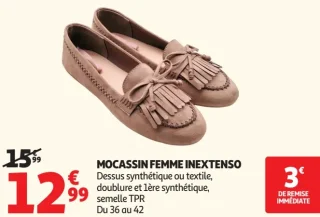 MOCASSIN FEMME INEXTENSO