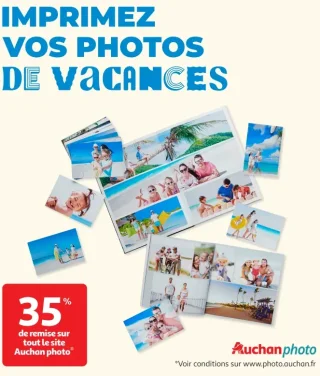 Impression de photos de vacances Auchan photo