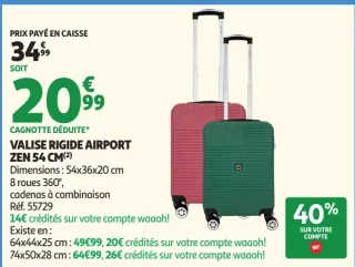 Valise rigide Airport Zen 54 cm