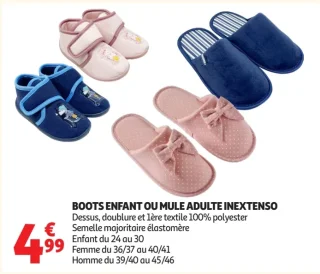 Boots enfant ou mule adulte Inextenso