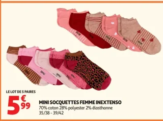Mini socquettes femme Inextenso