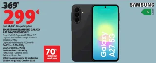 SMARTPHONE SAMSUNG GALAXY A27 5G 6/128GO NOIR