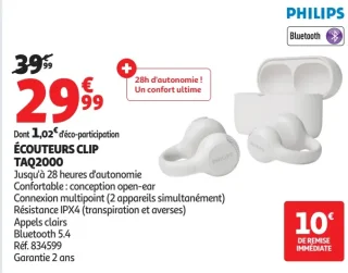 ÉCOUTEURS CLIP TAQ2000