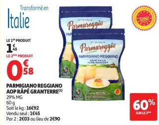 Parmigiano Reggiano AOP râpé Granterre