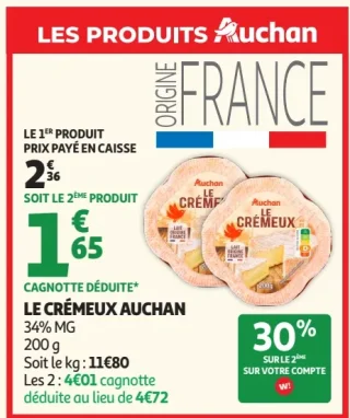 Le Crémeux Auchan