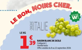 Raisin blanc de Sicile