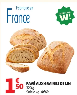 Pavé aux graines de lin