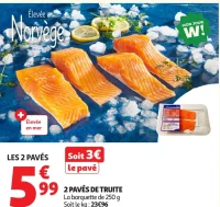 2 Pavés de Truite