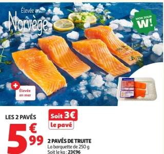 2 Pavés de Truite