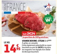 Viande Bovine : Steak
