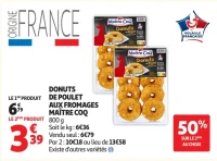 Donuts de poulet aux fromages Maître Coq