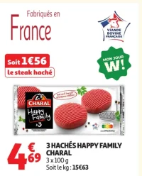 3 Hachés Happy Family Charal