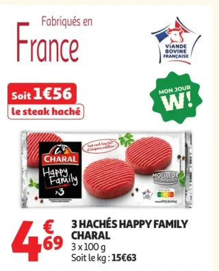 3 Hachés Happy Family Charal