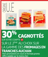 Fromages en tranches Auchan