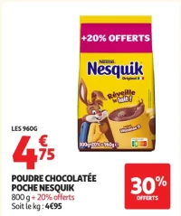 Poudre chocolatée poche Nesquik