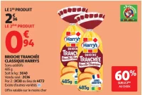 Brioche tranchée classique Harrys