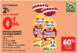 Brioche tranchée classique Harrys