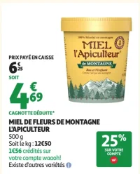 Miel de fleurs de montagne L'Apiculteur